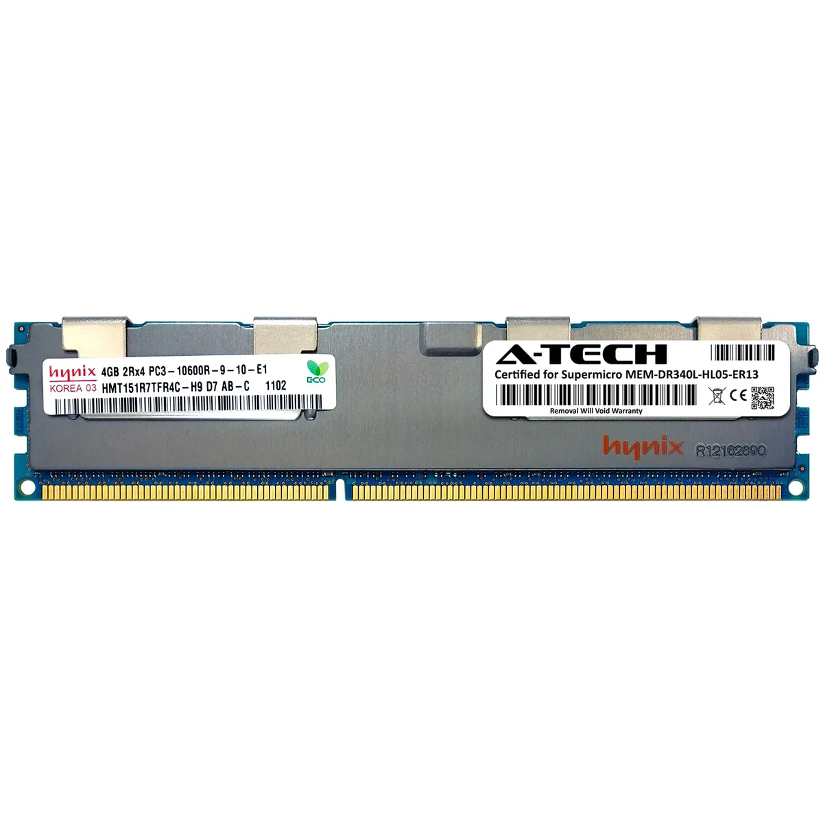 A-Tech A-Tech Supermicro Certified 4GB DDR3 1333MHz ECC RDIMM 2Rx4 240-Pin Server RAM — product photo