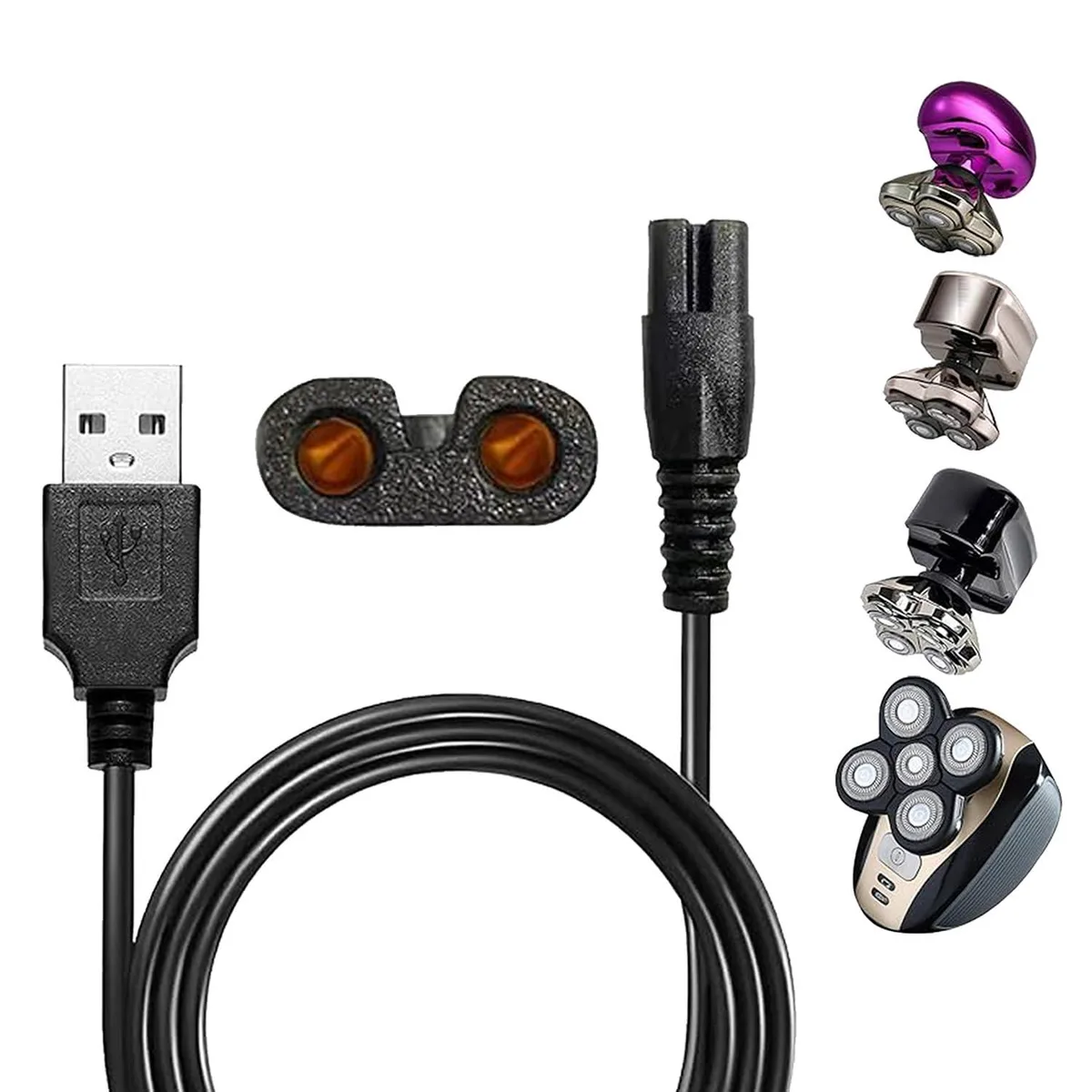 SoL USB Charging Cable for Head Shavers 39.37 in Black — product photo