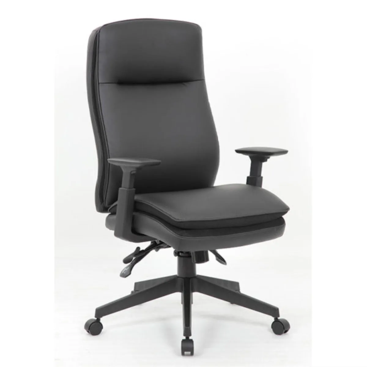 BOSS Office Products BOSS Office Products B730-BK CaressoftPlus Executive Chair Black 27"W 29"D 41-47"H — product photo