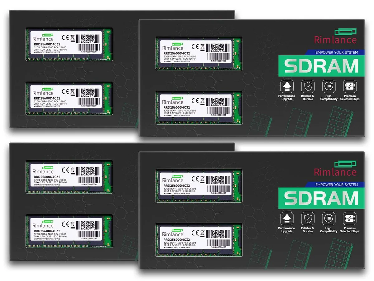 RIMLANCE RIMLANCE RRD25600D4C8K256 256GB (8×32GB) DDR4 3200 ECC RDIMM 2Rx4 1.2V 288-Pin — product photo