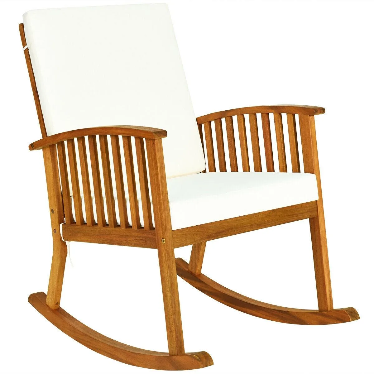 SlickBlue SlickBlue Acacia Wood Rocking Chair Teak 355 lbs — product photo
