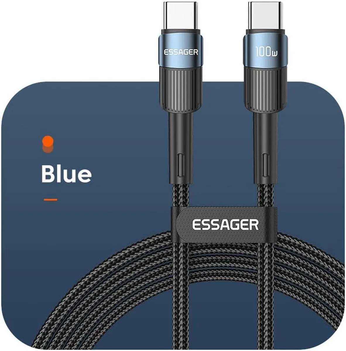 SMUGDESK SMUGDESK USB C to USB C Cable 100W PD 5A 3.3ft Nylon Braided — product photo
