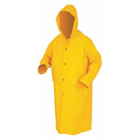 MCR Safety MCR Safety 200C XXL personal protective equipment Yellow PVC raincoat detachable hood 48 in .35 mm — product photo