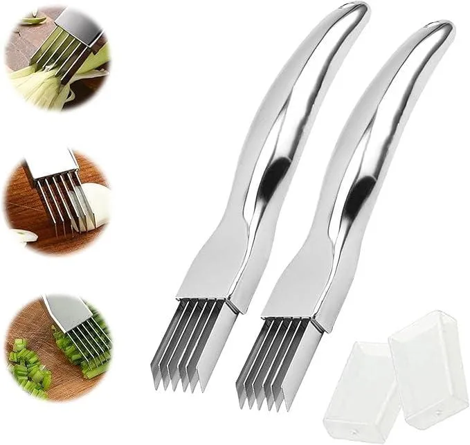  AUPJICX Shred Silk the Knife 2-pack stainless steel vegetable slicer — product photo
