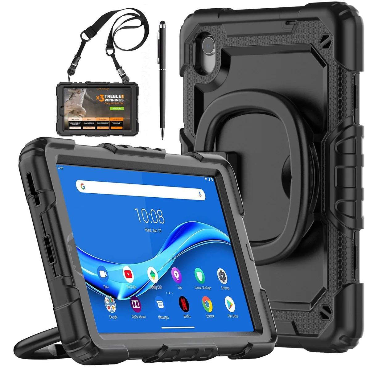 BONAEVER BONAEVER Hard-Shell Case for Lenovo Tab M8 8.0 inch 2019-2022 Black — product photo