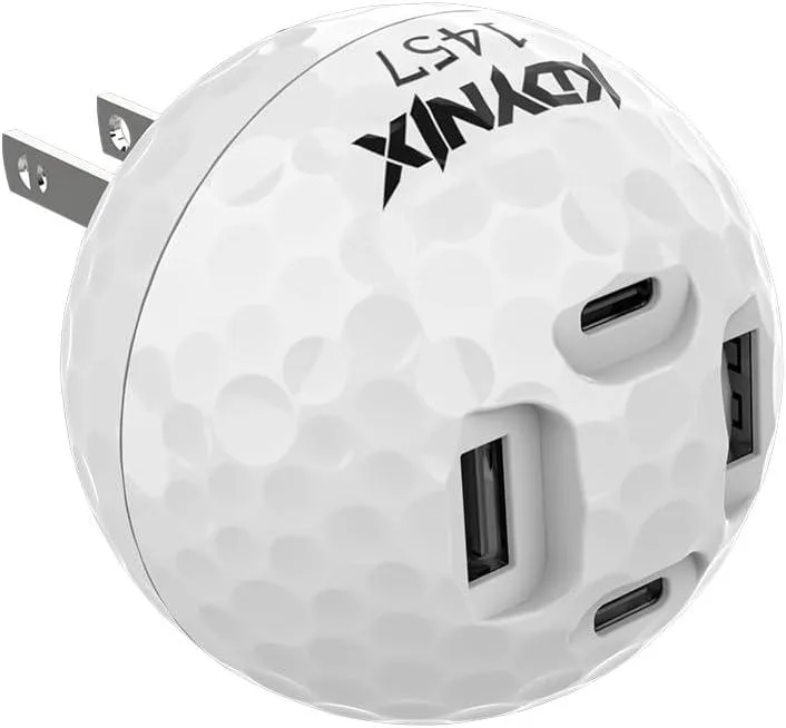 KDYNIX KDYNIX 65W GaN Wall Charger 2 USB-C 2 USB-A Golf ball — product photo