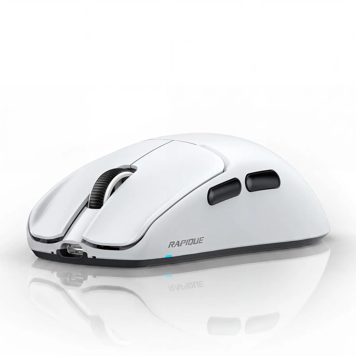  RAPIQUE R102 53g Wireless Mouse Bluetooth5.1 2.4GHz White — product photo