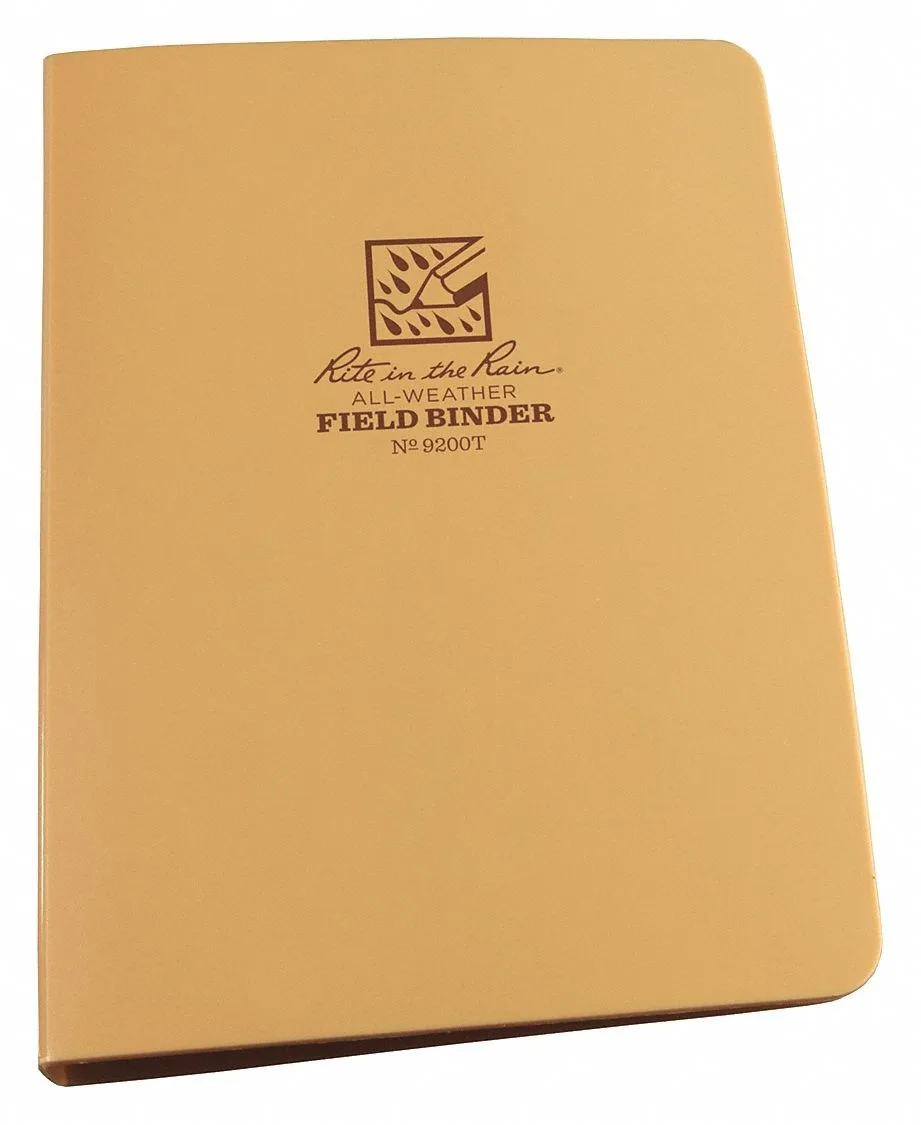 RITE IN THE RAIN RITE IN THE RAIN 9200T 1/2" Six Ring Field Round Binder Tan — product photo