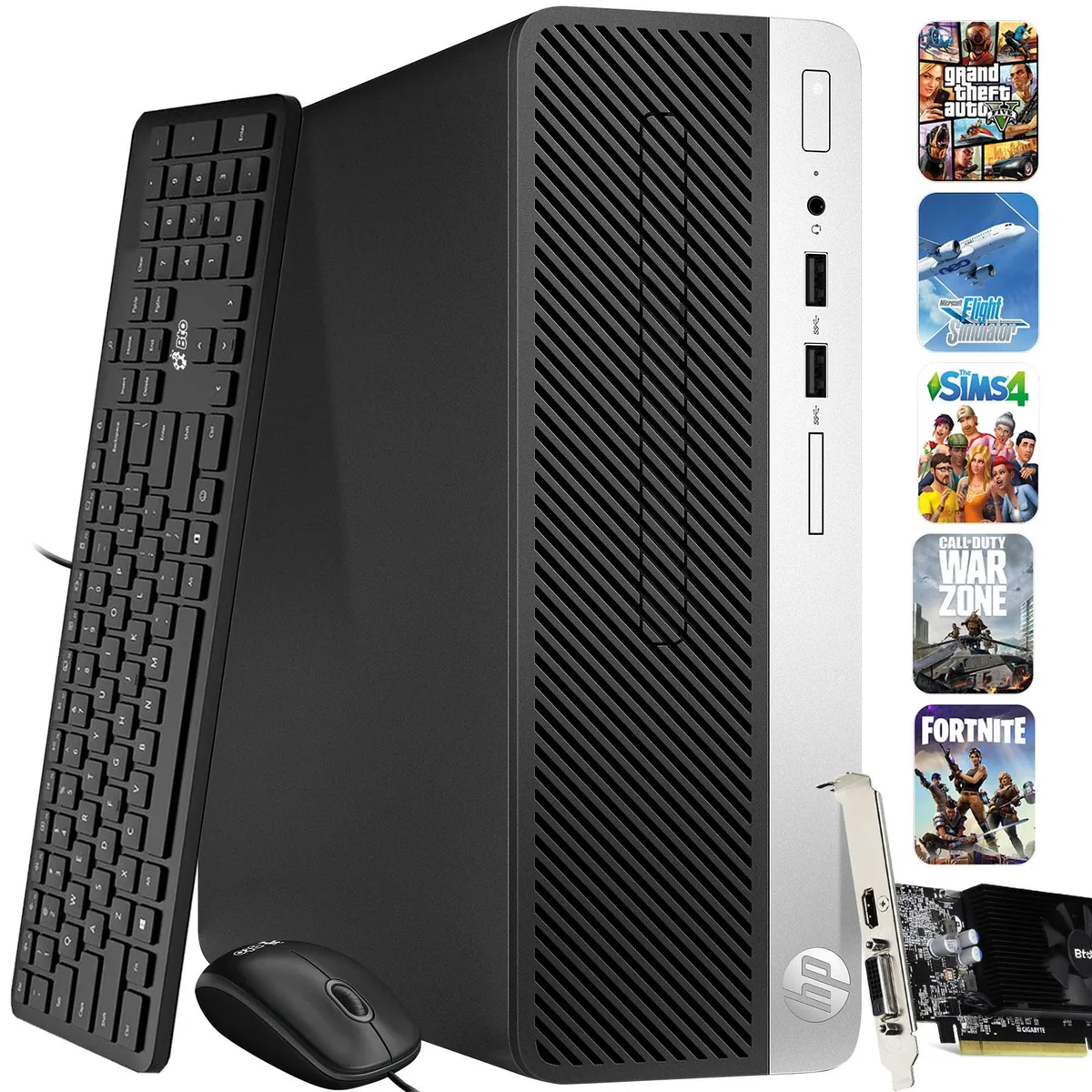 HP HP G3 SFF desktop PC i7-6700 3.4GHz 16GB DDR4 512GB SSD Radeon RX 550 Windows 10 Pro — product photo