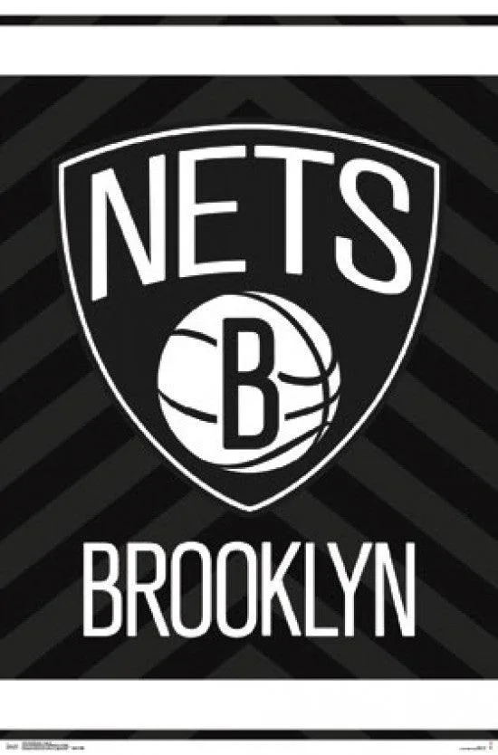 Brooklyn Nets logo poster print 22 by 34 inches