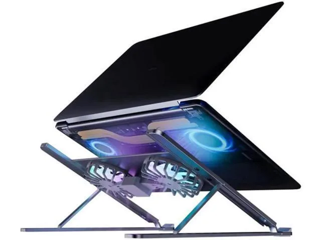 LORDWORLD LORDWORLD Laptop Stand Radiator Dual Fan 11-17.3 Inch Black USB-C — product photo