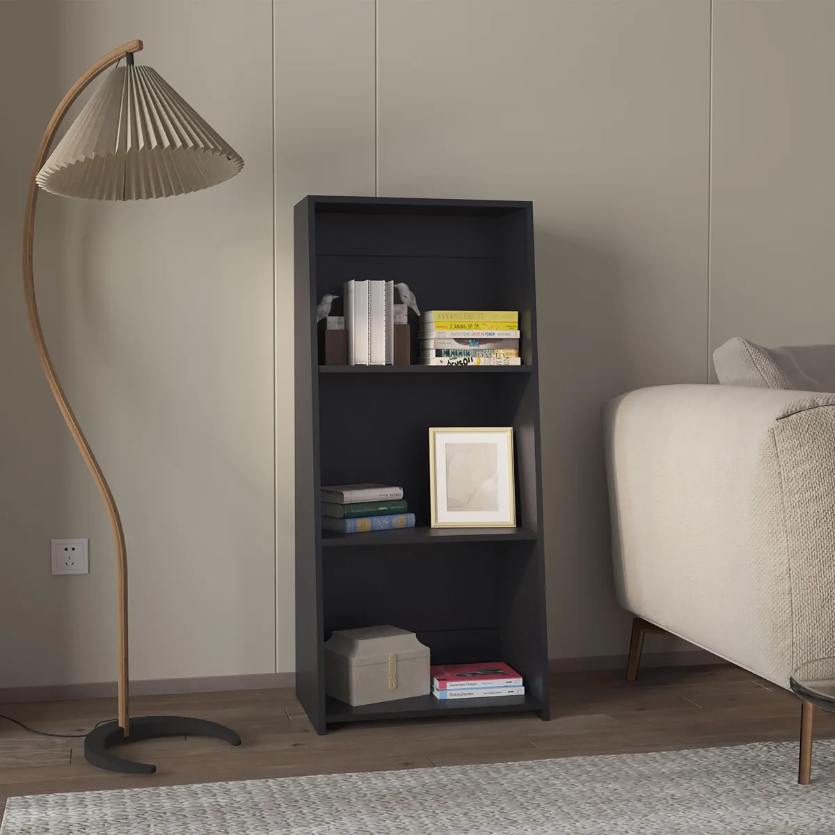 tuphen tuphen Anthem Bookcase 3 Shelf Black 47x20x15 — product photo