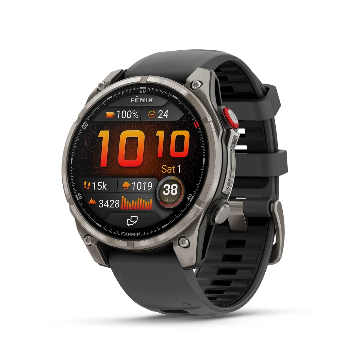 Garmin Garmin Fenix 8 Pro 47mm AMOLED Sapphire Titanium Graphite/Black Band wearable technology — product photo