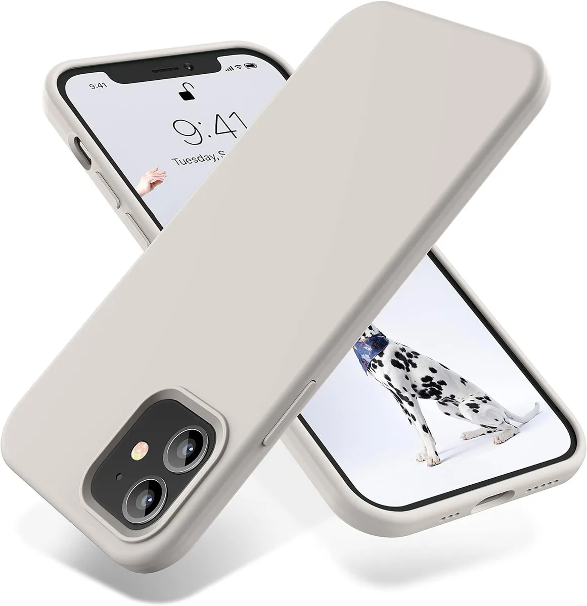TAURKENAM TAURKENAM iPhone 12/12 Pro Liquid Silicone Case Stone — product photo