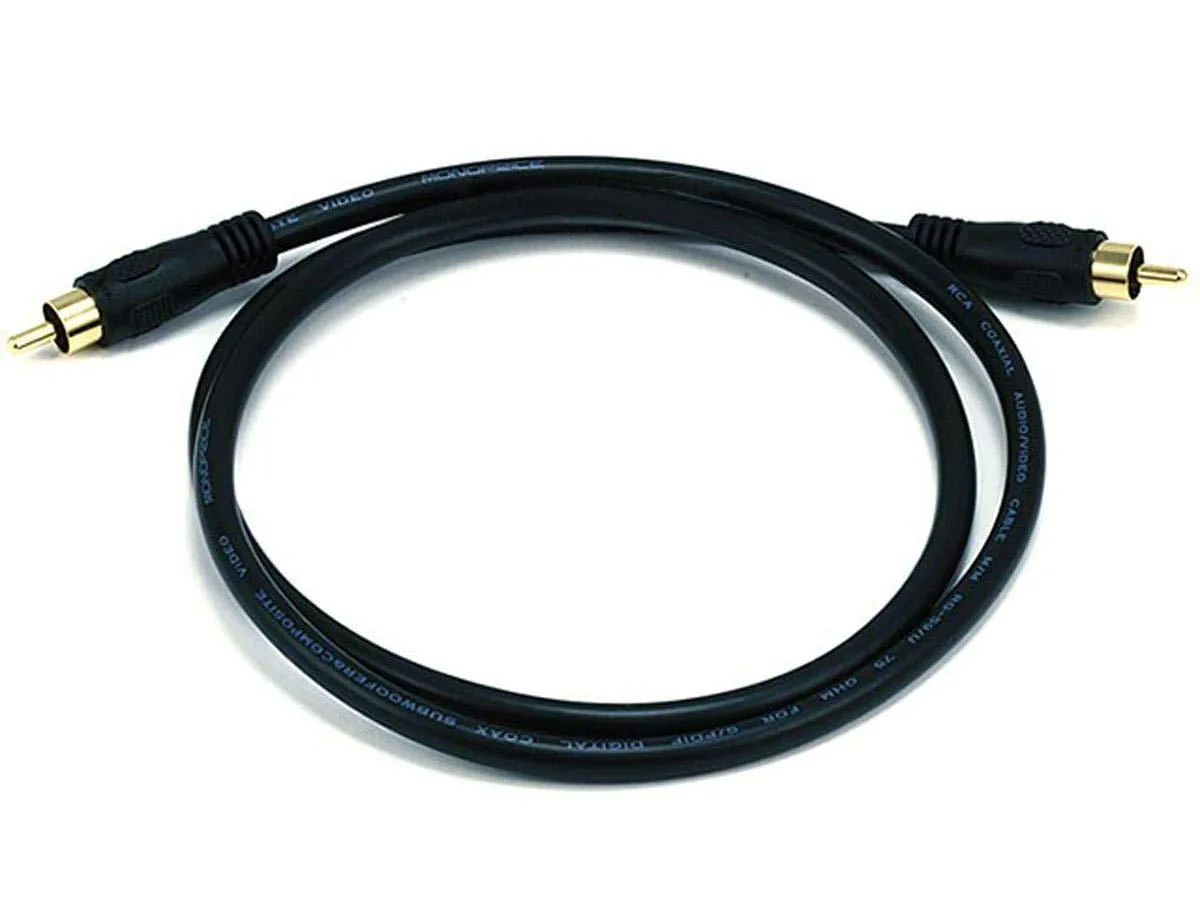  Monoprice 102743 75 Ohm Digital Coaxial RCA Cable 6ft — product photo