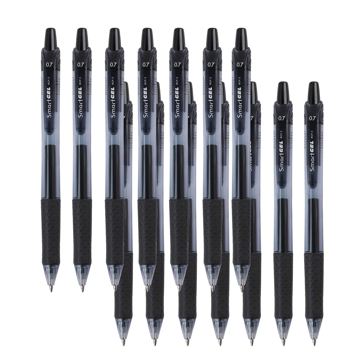  Unirise RGP30-C 30 Pack Black Gel Pens 15 Pens 15 Refills 0.7mm — product photo