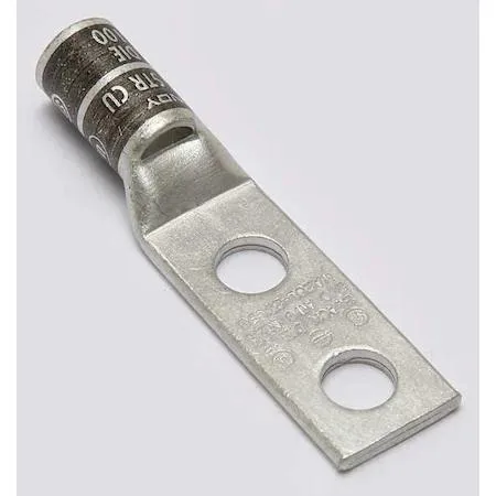 Burndy Burndy Copper Compression Lug 2 Hole 2/0 AWG 3/8 in Stud Black Die 13 — product photo