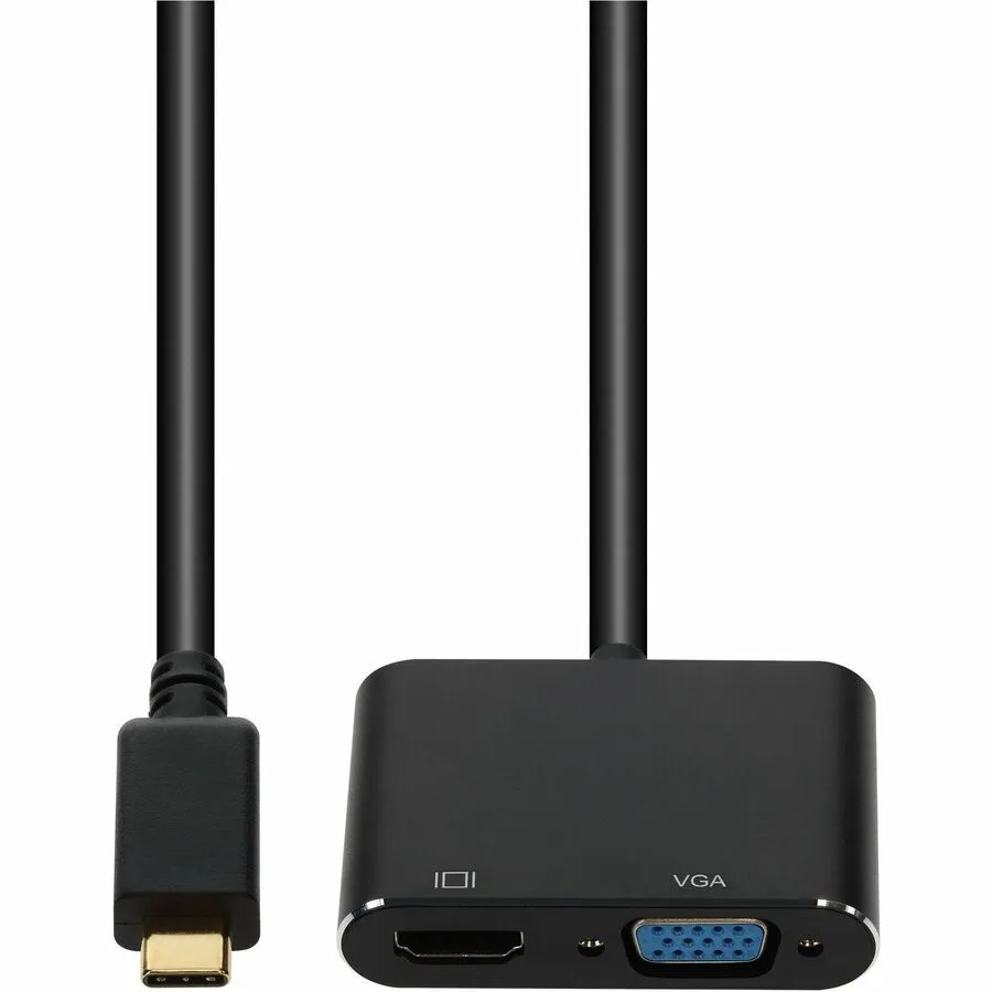 AddOn AddOn 8in USB-C Male to HDMI 4K VGA Female Hub Aluminum Housing — product photo