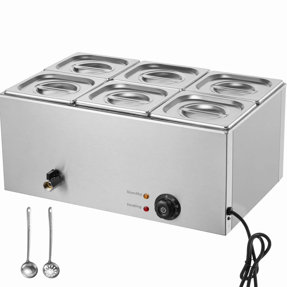 VEVOR VEVOR 24QT 6-Pan Commercial Food Warmer 1200W — product photo