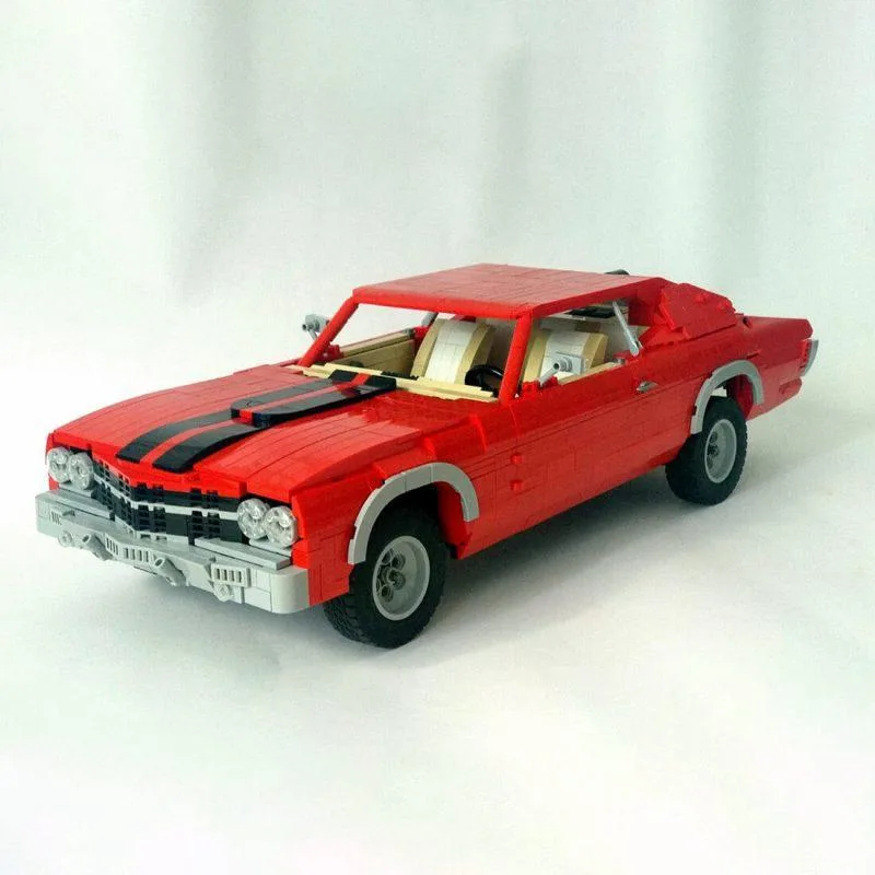 ZITIANYOUBUILD ZITIANYOUBUILD MOC-75243 1/10 Muscle Car Building Blocks Dynamic Version 2188PCS — product photo
