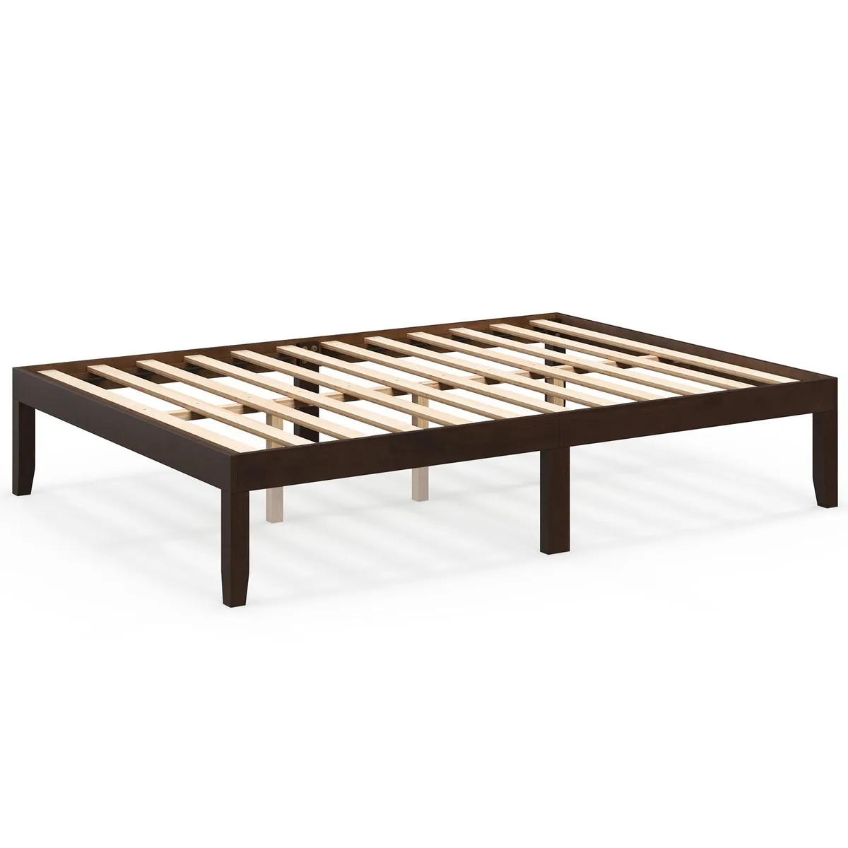 SlickBlue SlickBlue Full Size Wood Bed Frame Espresso 76.5" x 56" x 14 — product photo