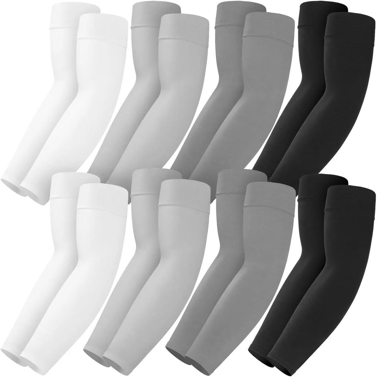  Mochabao sleeve000 Cooling Compression Arm Sleeves 8 Pairs UPF 50+ — product photo