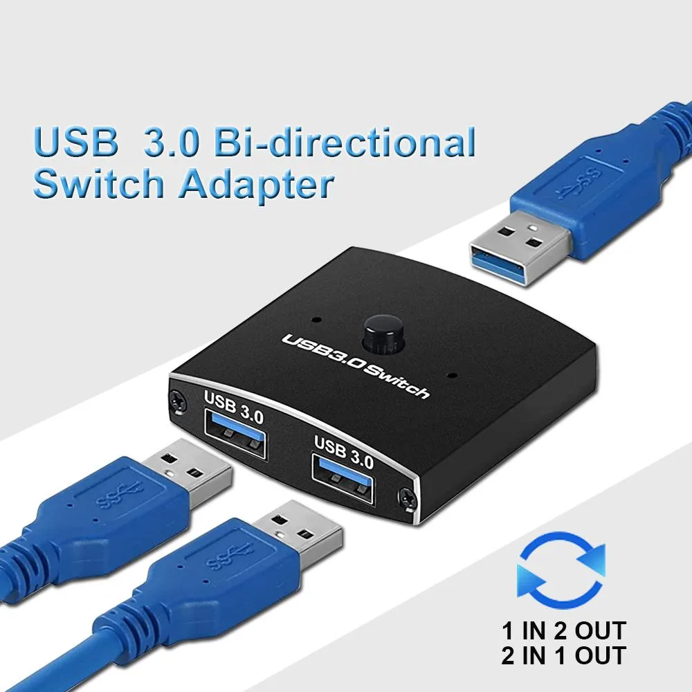 Jansicotek Jansicotek OZU3 Bi-Directional USB 3.0 Switch 2-in-1/1-in-2 — product photo