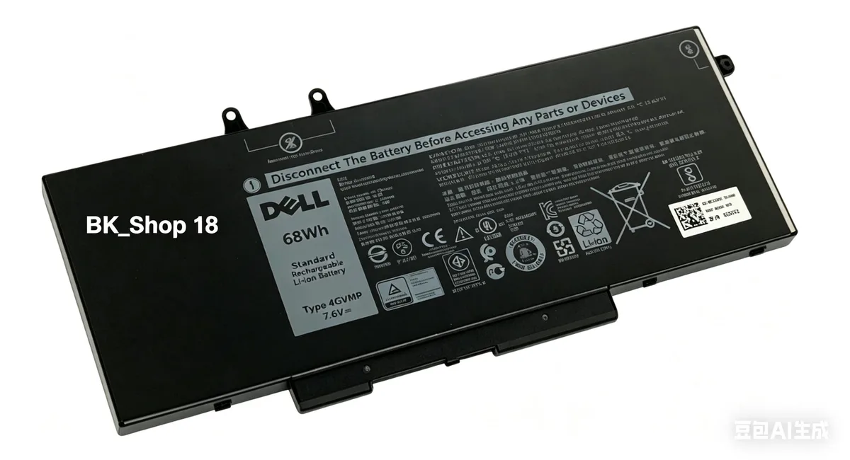TOPKTEAM TOPKTEAM 68WH 4GVMP laptop battery for Dell Latitude 5500 — product photo
