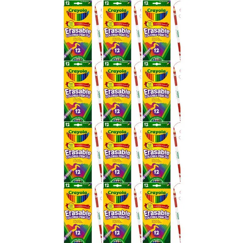 Crayola Crayola CRAYO-BAB-12PK-3 Erasable Colored Pencils 12 ct illustration — product photo