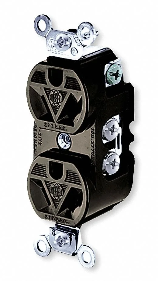 Hubbell Incorporated Hubbell Incorporated HBL5302 Straight Blade Receptacle 15 A 277V AC Brown — product photo