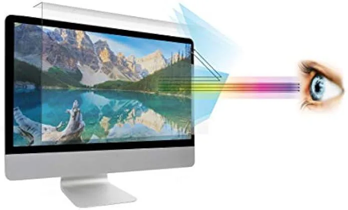 TAURKENAM TAURKENAM Anti Blue Light Screen Filter 27 inch iMac office equipment — product photo
