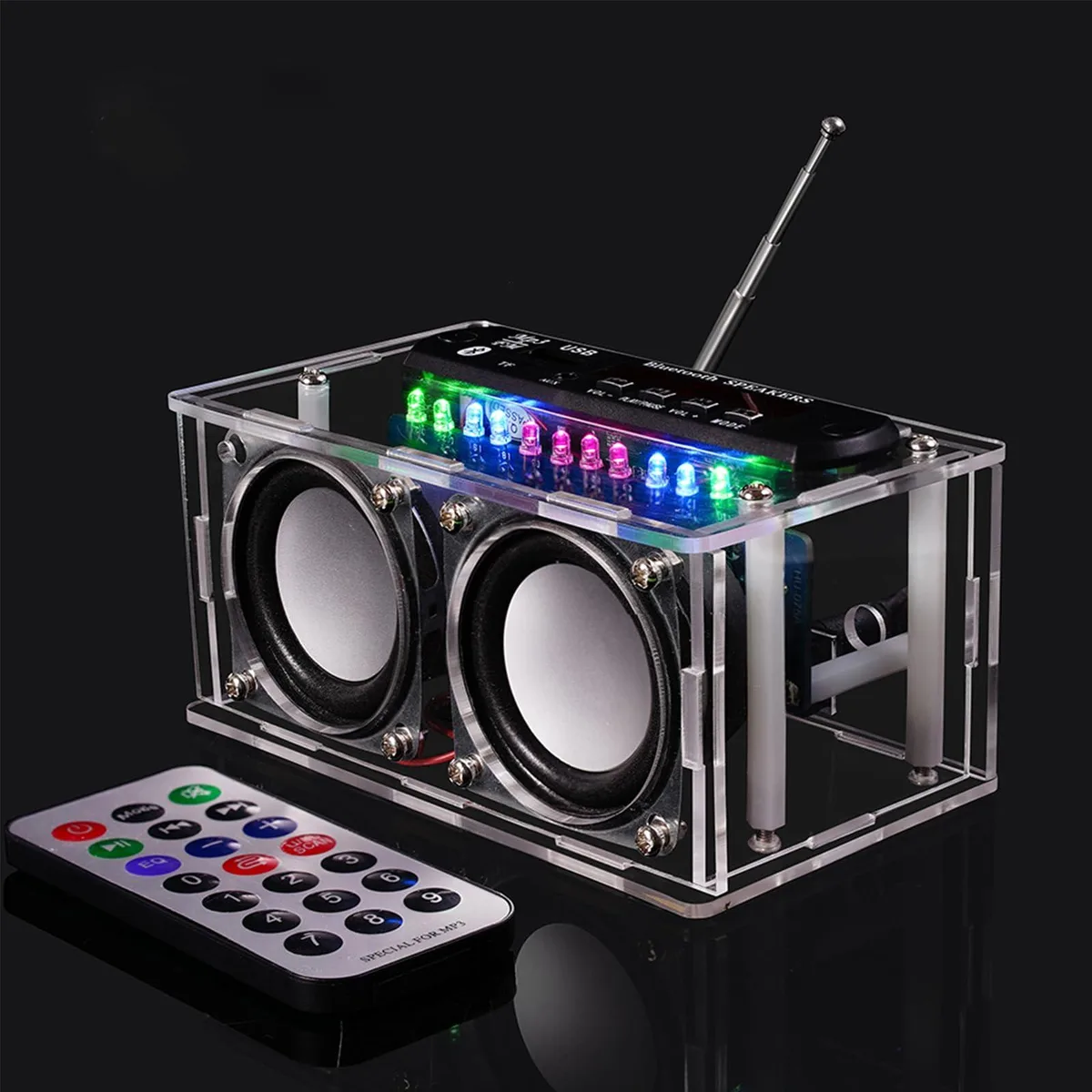  GeekLJT LDSR-3AS DIY Bluetooth FM Radio Speaker Soldering Kit — product photo