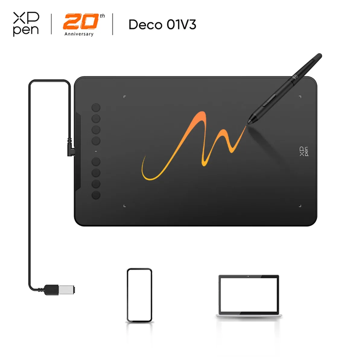 XPPEN Technology CO. XPPEN Technology CO. Deco 10 x 6.25 inch graphics tablet — product photo