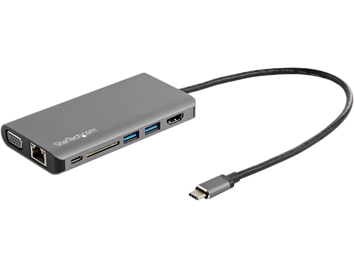 STARTECH STARTECH DKT30CHVAUSP USB-C docking station HDMI VGA 100W PD 30cm cable — product photo