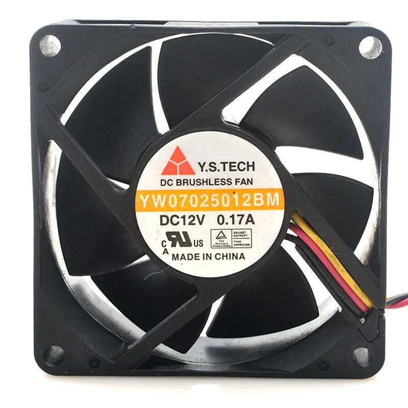 SXDOOL SXDOOL YW07025012BM 70x25mm 12V .17A 3-Pin case fan — product photo