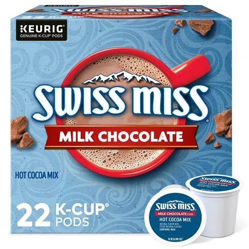 Green Mountain Coffee Green Mountain Coffee 8292 Swiss Miss Milk Chocolate Hot Cocoa K-Cup Pods 22 Count — product photo