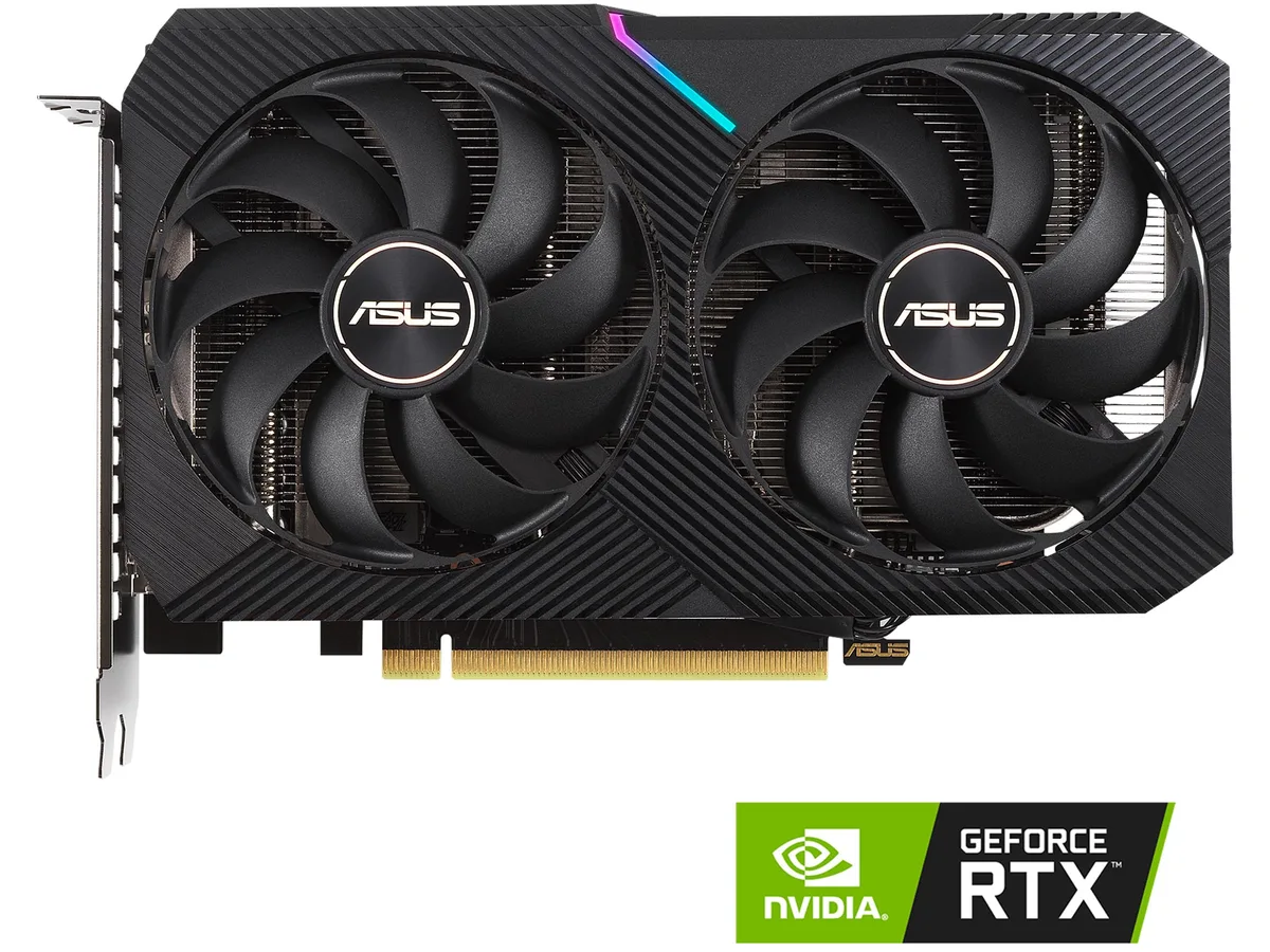 ASUS ASUS DUAL-RTX3060TI-8G-MI GeForce RTX 3060 Ti 8GB graphics card — product photo