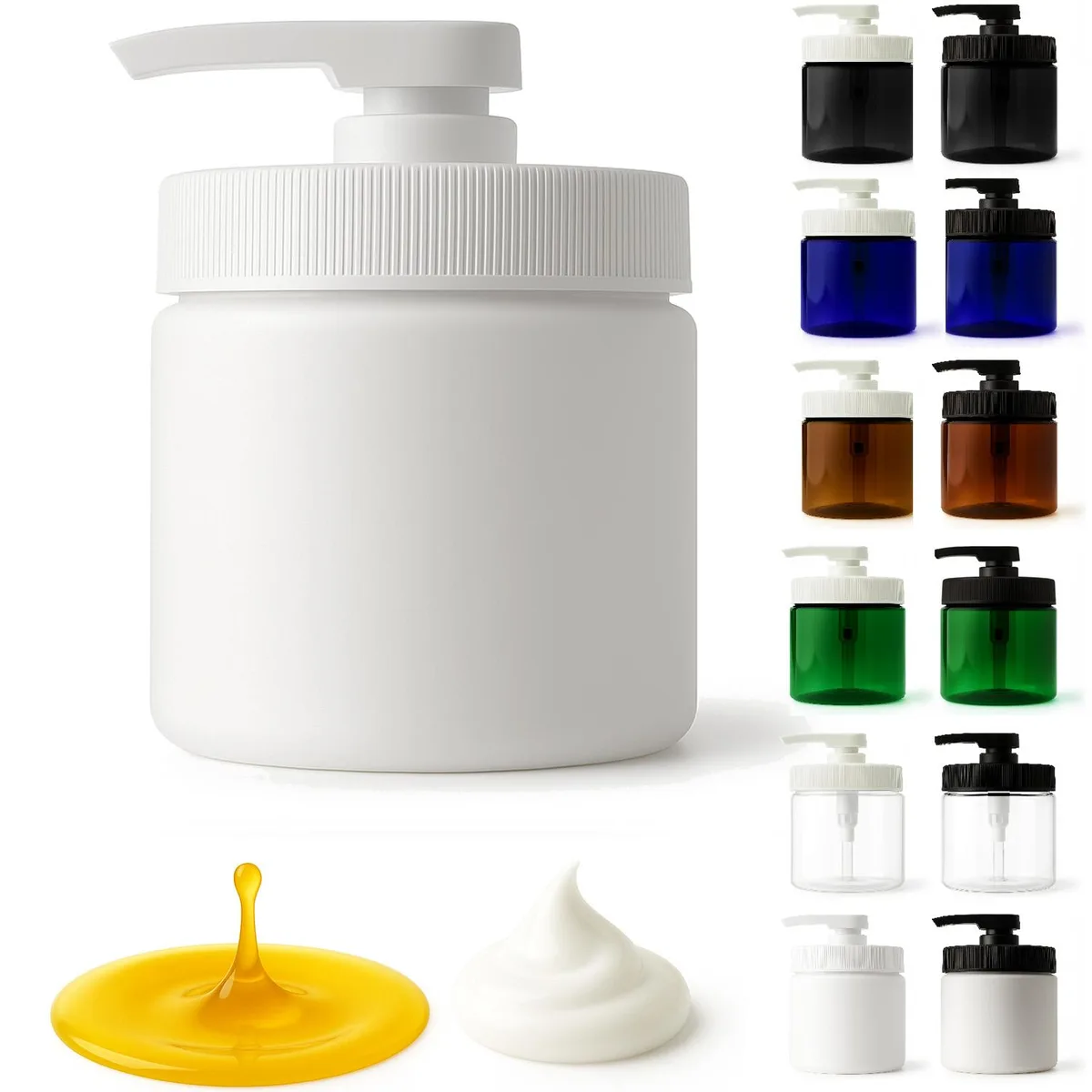 Vandue Corporation Vandue Corporation 16oz Pump Jar White 3.5in 4.75in — product photo