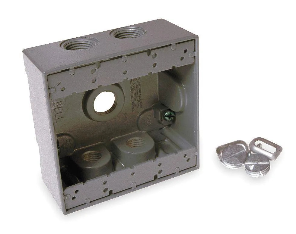 Bell Bell 5337-0 Weatherproof Electrical Box 31 cu in FSS 2-Gang Gray — product photo