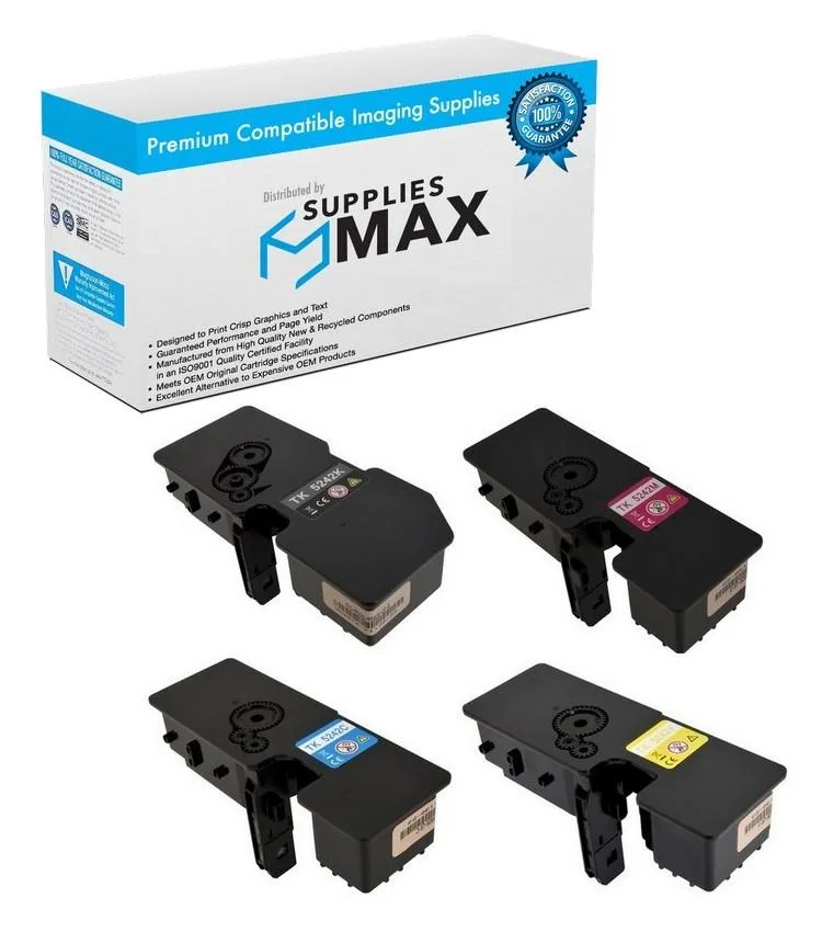 SuppliesMax SuppliesMax KYOKYOTK-5242-COMBO Toner Cartridge Combo Pack (BK/C/M/Y) 4000 Pages — product photo