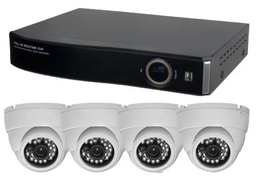Bluecctv Bluecctv BL-NM04E1-BW2TB 4CH HD-SDI Surveillance Security System (White Camera, 2TB HDD) — product photo