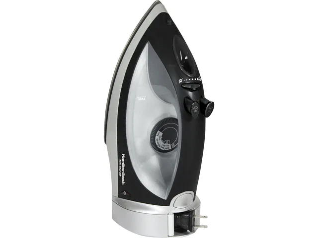 Hamilton Beach Hamilton Beach 14210R Steam Iron with Retractable Cord Silver Black — product photo