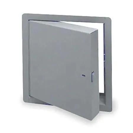 White powder-coated steel access door, flush-mounted, 22 by 30 inches