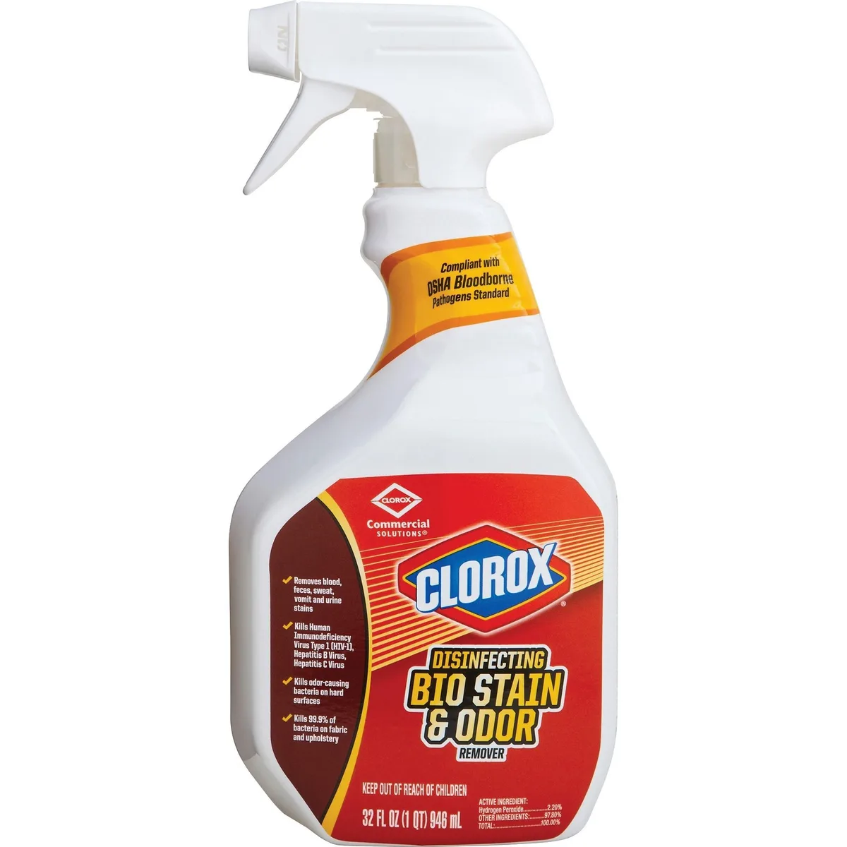 Clorox Clorox Disinfecting Bio Stain &amp; Odor Remover 31903 32 oz cleaning — product photo