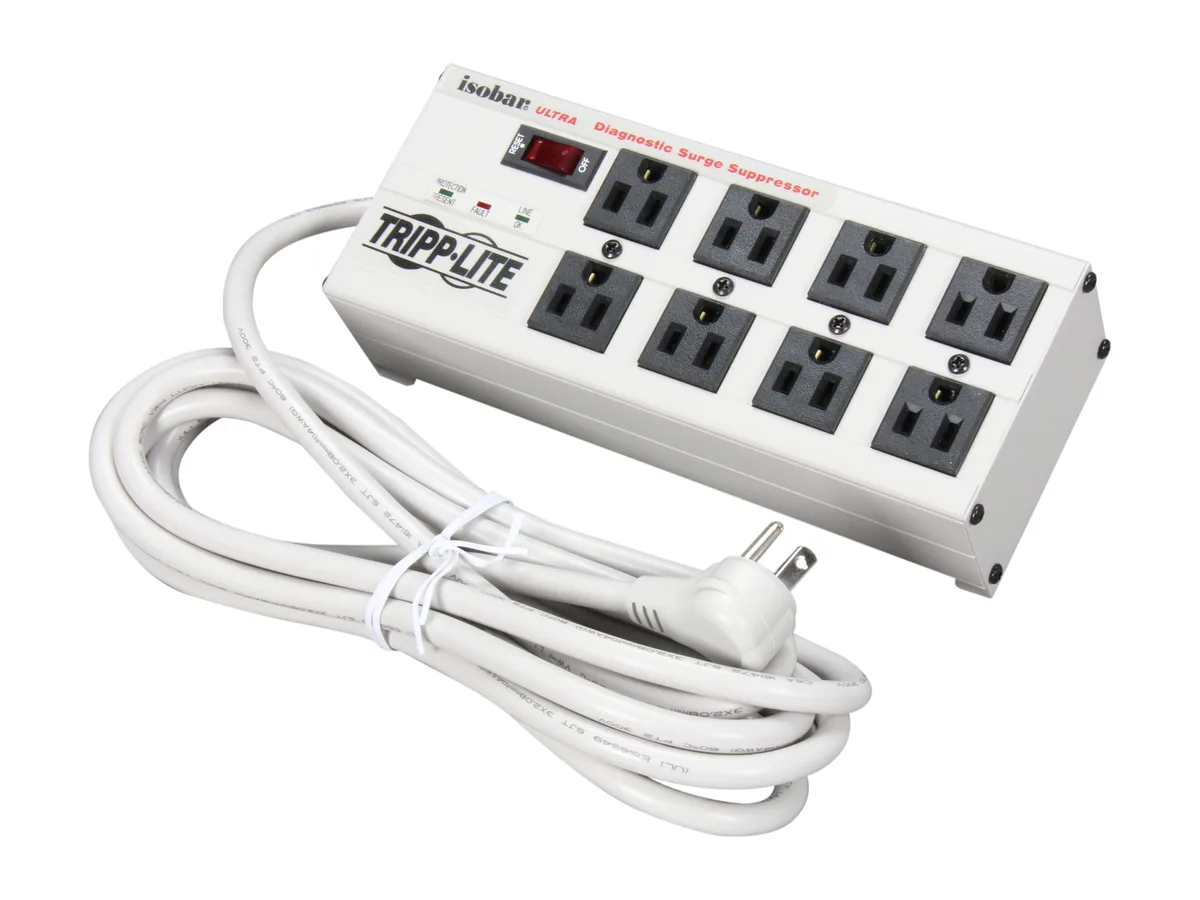 Tripp Lite Tripp Lite ISOBAR8ULTRA surge protector 8 outlets 12 ft cord 3840 joules — product photo