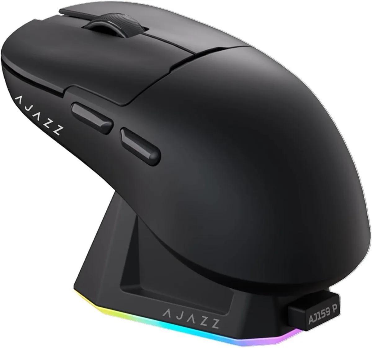  Ajazz AJ159P Gaming Mouse 26000 DPI 56g Black 16 Buttons Magnetic Charging Dock 2.4G Wireless — product photo