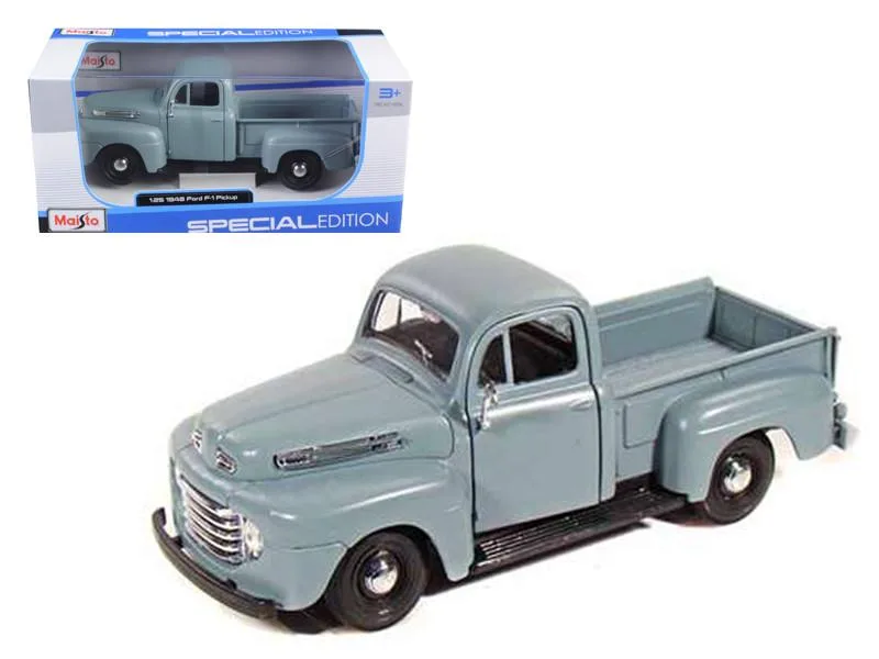 Maisto Maisto 1948 Ford F-1 Pickup Truck Gray 1/25 Diecast Hobby Collectible — product photo