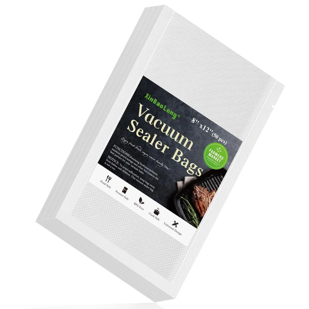  FoodSaver Vacuum Sealer Bags 8" x 12" 50 Pcs — product photo