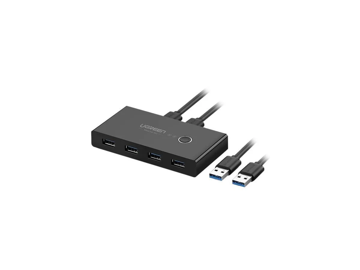 BUCIER BUCIER UGREEN USB 3.0 4 Port 2 Computer KVM Switch — product photo