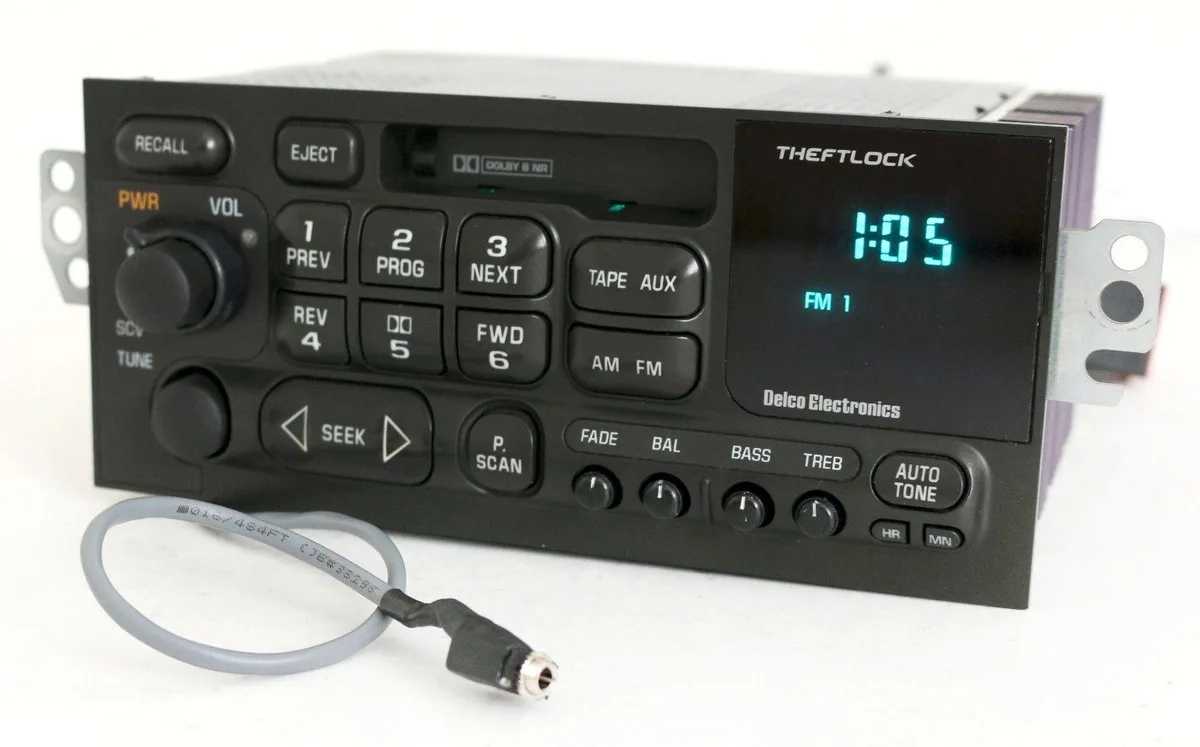 1 Factory Radio 1 Factory Radio 16232091 AM FM Cassette Receiver Aux Pigtail — product photo